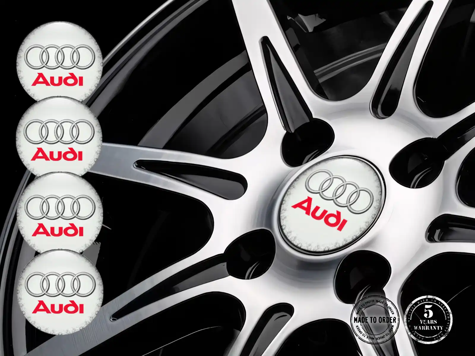 Audi Decalcomania Cerchi Edizione Etichette Epox Pregiate